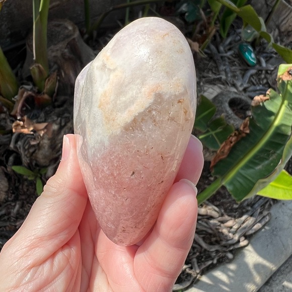 Pink Amethyst Quartz Crystal Druzy Heart - Picture 6 of 11